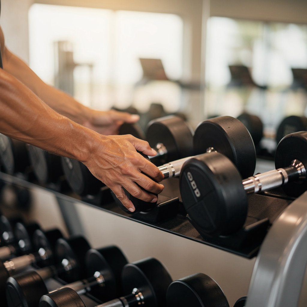 Will Nelson Fitness professional trainer guiding a client through an exercise in our Santa Barbara gym