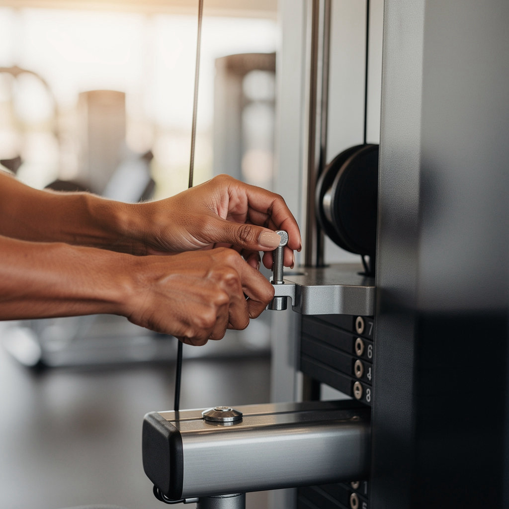 Will Nelson Fitness professional trainer providing personalized guidance in a modern Santa Barbara gym